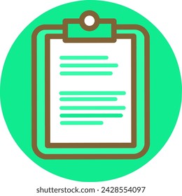 Clipboard Document Icon stock illustration