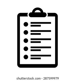 Clipboard Document Icon - Vector