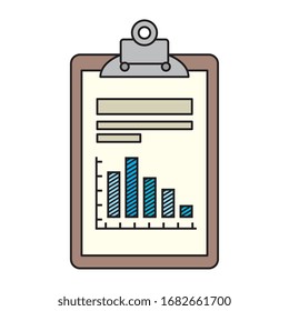 portapapeles y documento con diseño de ilustración vectorial infográfica