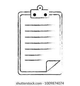 clipboard document isolated icon