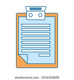 clipboard document isolated icon