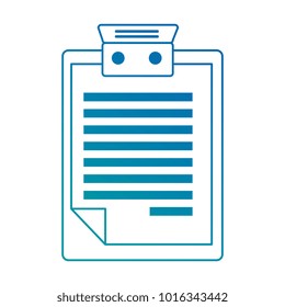 clipboard document isolated icon