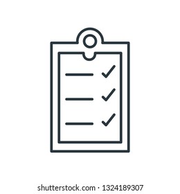 clipboard document isolated icon