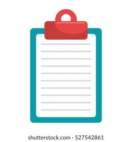clipboard document isolated icon