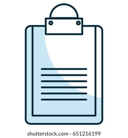 clipboard document isolated icon