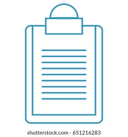 clipboard document isolated icon