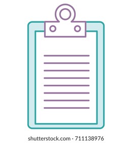 clipboard document isolated icon