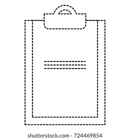 clipboard document isolated icon