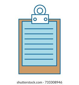 clipboard document isolated icon