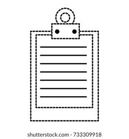 clipboard document isolated icon