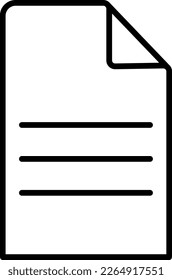 portapapeles con la ilustración de icono mínima del documento