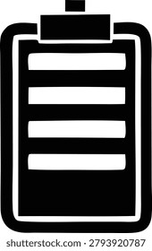 Clipboard with document pages icon vector illustration design isolated on white background representing task management business paper form display note taking office equipment document holder.