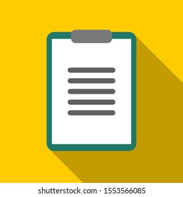 clipboard with document paper icon. vector illustration