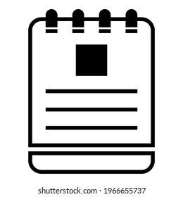 Clipboard document paper note diagnosis report application resume flat illustration vector with photo icon and list symbol design.