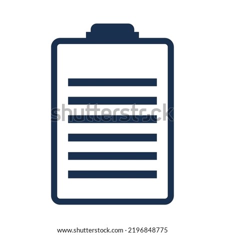 clipboard document silhouette style icon