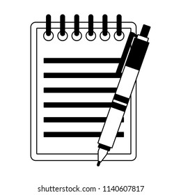 Clipboard Document Symbol Black White Stock Vector (Royalty Free ...