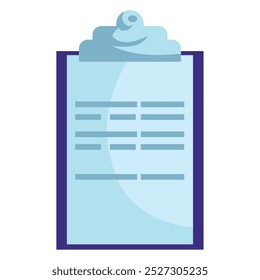 clipboard with documents paper isolated