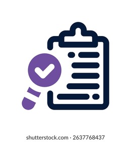 clipboard duotone icon. Sleek and modern vector icon for websites, mobile apps, marketing materials, and corporate design. Fully scalable and ready to use.