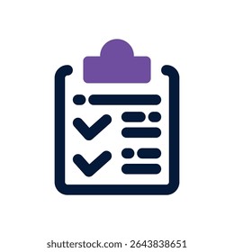 clipboard duotone icon. Sleek and modern vector icon for websites, mobile apps, marketing materials, and corporate design. Fully scalable and ready to use.