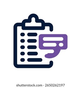 ícone duotônico da área de transferência. Ícone vetorial moderno e elegante para sites, aplicativos móveis, materiais de marketing e design corporativo. Totalmente dimensionável e pronto para uso.