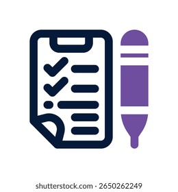 ícone duotônico da área de transferência. Ícone vetorial moderno e elegante para sites, aplicativos móveis, materiais de marketing e design corporativo. Totalmente dimensionável e pronto para uso.