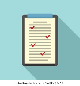 Symbol für die Zwischenablage. Flache Illustration von Clipboard-Vektorillustration-Icon für Webdesign