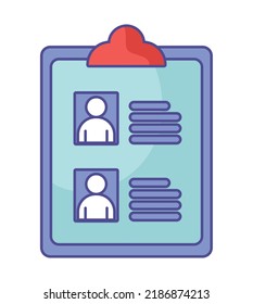 clipboard with elections paper over white