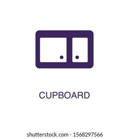 Clipboard element in flat simple style on white background. Clipboard icon, with text name concept template