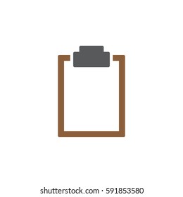 Clipboard empty icon vector, filled flat sign, solid colorful pictogram isolated on white. Symbol, logo illustration. Pixel perfect