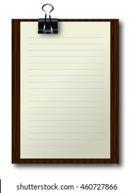 clipboard with empty sheet