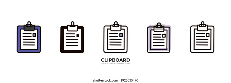 clipboard file vector type icon