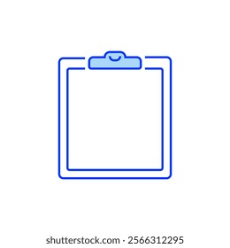 Clipboard Filled Line Icon. linear style sign for mobile concept and web design. Outline vector icon.