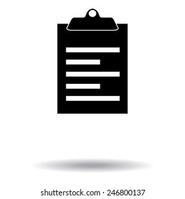 Clipboard flat icon