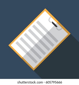 Clipboard flat icon
