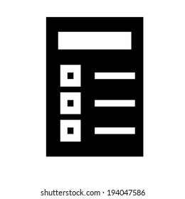 Clipboard flat icon. Vector illustration EPS.