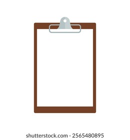 Clipboard flat vector design. Clipboard symbol design