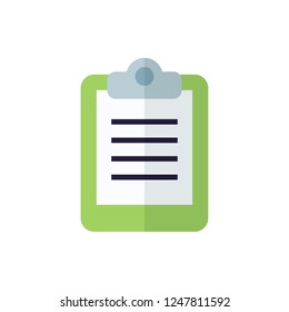 clipboard flat vector icon