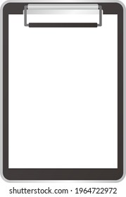 Clipboard frame isolated vector illustration.