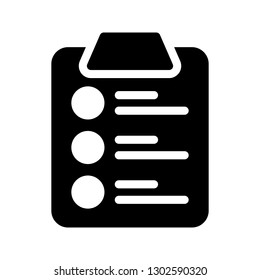 clipboard glyph icon