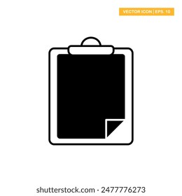 Zwischenablage Glyphensymbol Vektorgrafik Design Illustration