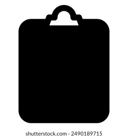 clipboard glyph icon vector illustration isolated on white background