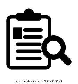 Clipboard Glyph Style vector icon which can easily modify or edit 