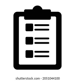 clipboard Glyph Style vector icon which can easily modify or edit 