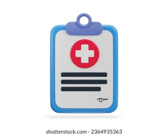 Clipboard with health agreement icon