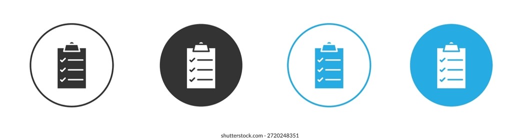 Ícone da área de transferência para design de aplicativo e Web. Ilustração de elemento simples.