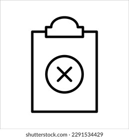 Icono del portapapeles. Estilo plano negro sobre fondo blanco.