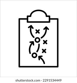 Clipboard Icon. Black flat style on white background.