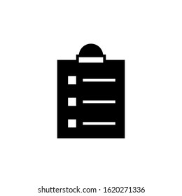 clipboard icon black and white