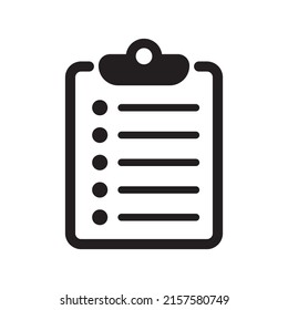 Clipboard icon. Checklist icon of an approved document. Project completed. Tasks vector icon. Task completed.