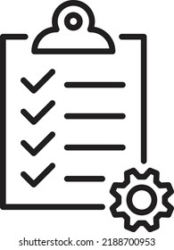 Symbol der Zwischenablage. Symbol für das Dokument der Checkliste.